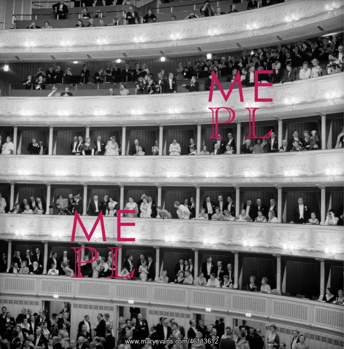 : Audience at the reopening of the Vienna : Audience at the reopening of the Vienna
