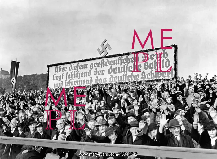 : Audience at a speech held by Konrad Henlein, 1938 : Audience at a speech held by Konrad Henlein, 1938