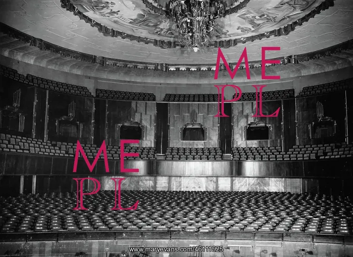 : Auditorium of the Kroll-Oper. 9 March : Auditorium of the Kroll-Oper. 9 March