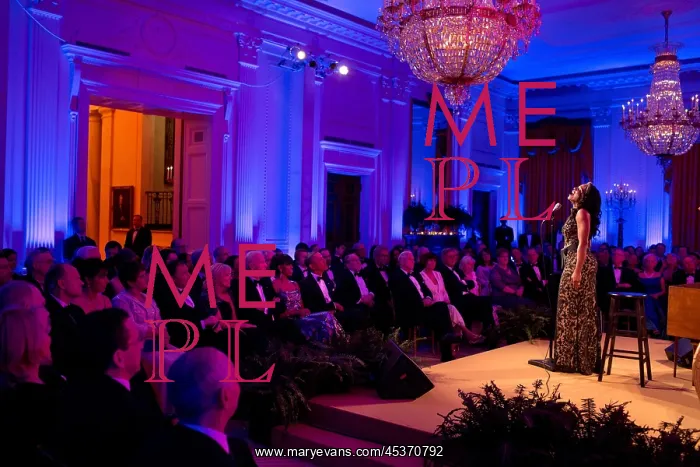 : Audra McDonald performs at the White House during : Audra McDonald performs at the White House during