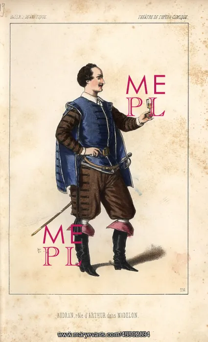 : Audran in the role of Arthur in Madelon a comic : Audran in the role of Arthur in Madelon a comic