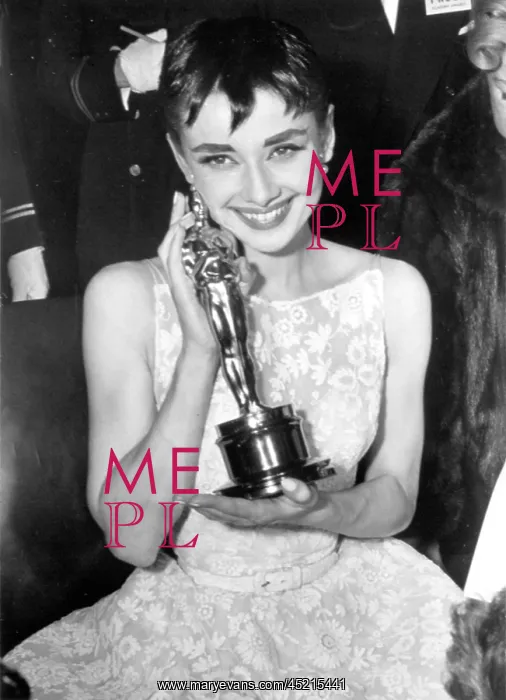 : Audrey Hepburn with her Academy Award for ? : Audrey Hepburn with her Academy Award for ?