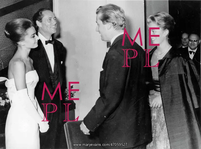: Audrey Hepburn, Mel Ferrer, Prince Albert, Princess Paola : Audrey Hepburn, Mel Ferrer, Prince Albert, Princess Paola