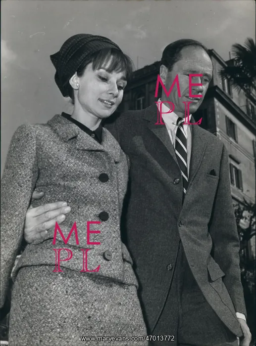 : Audrey Hepburn and Mel Ferrer in Rome : Audrey Hepburn and Mel Ferrer in Rome