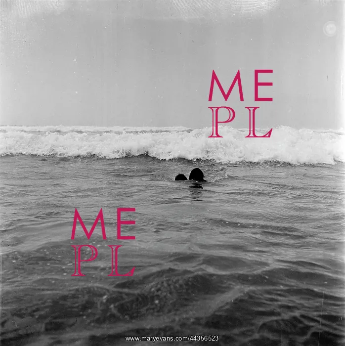 : August 1952 - The drowning man, head just above the : August 1952 - The drowning man, head just above the