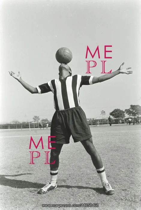 : August 1958 -Steve Mokone - The famous back-drop. Master : August 1958 -Steve Mokone - The famous back-drop. Master