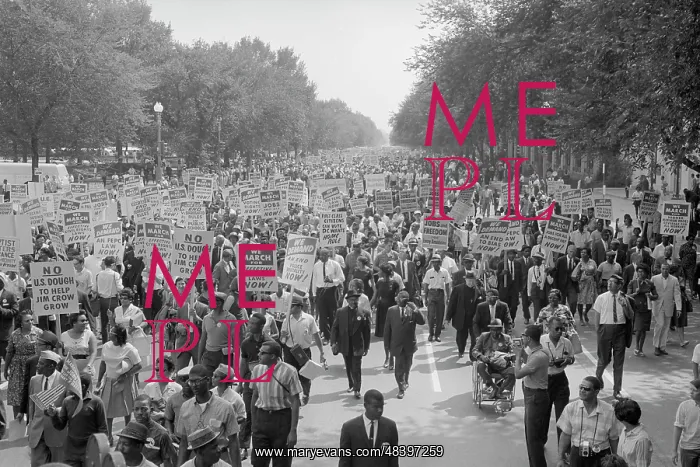 : August 28, 1963 - A large group of activists : August 28, 1963 - A large group of activists
