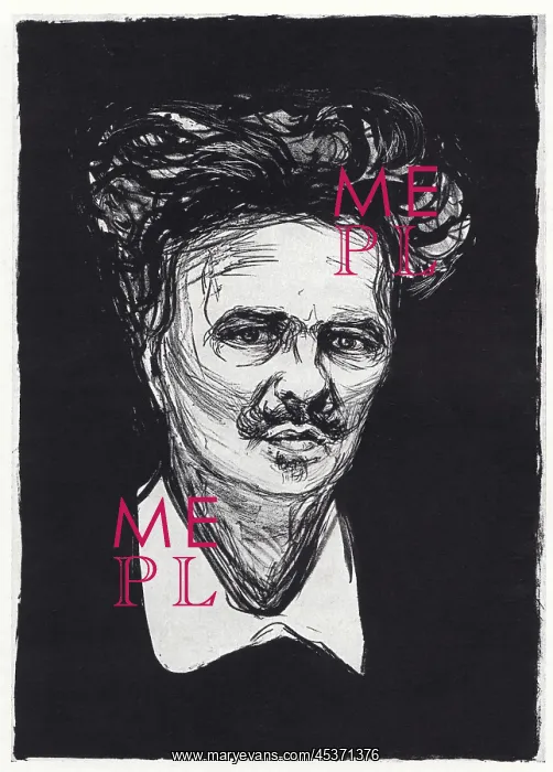  : August Strindberg, by Edvard Munch