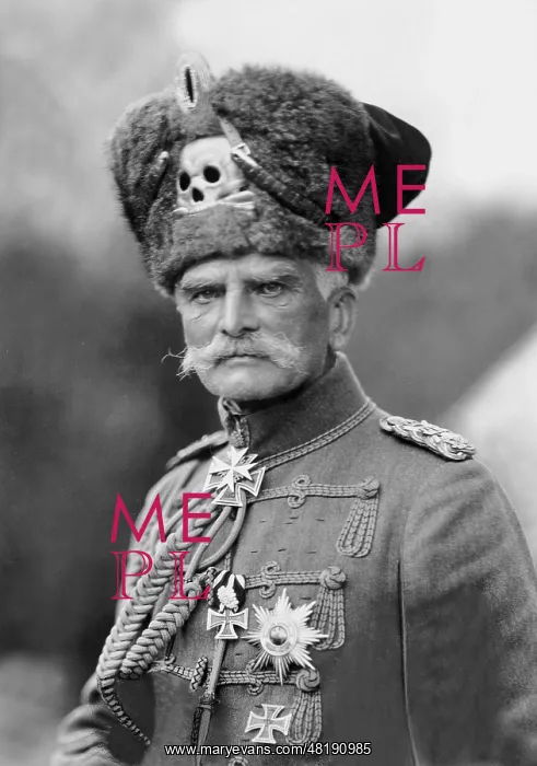 : August von Mackensen in a Hussar's Uniform in the 1920s : August von Mackensen in a Hussar's Uniform in the 1920s