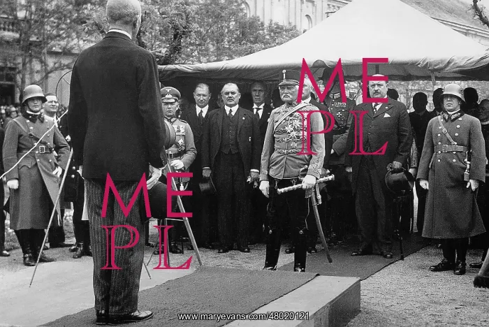 : August von Mackensen in Szekesfehervar, 1935 : August von Mackensen in Szekesfehervar, 1935