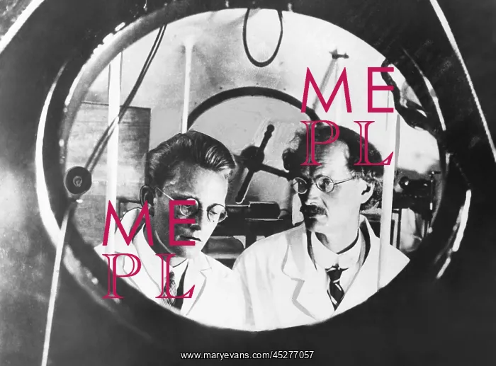 : Auguste Piccard and his assistant Charles Kipfer : Auguste Piccard and his assistant Charles Kipfer