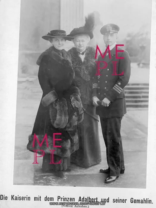 : Auguste Viktoria with Adalbert and Adelheid : Auguste Viktoria with Adalbert and Adelheid