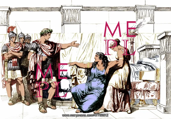 : Augustus Visiting Cleopatra, 1st Century BC : Augustus Visiting Cleopatra, 1st Century BC
