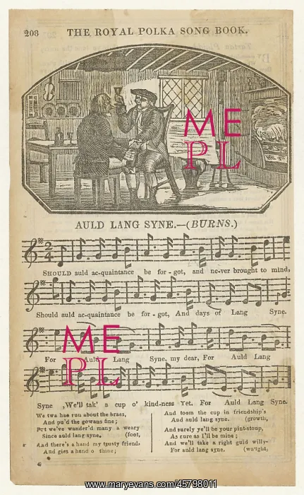 : Auld Lang Syne Sheet : Auld Lang Syne Sheet