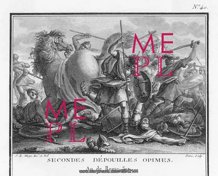 : Aulus Cornelius Cossus killing Lars Tolumnius : Aulus Cornelius Cossus killing Lars Tolumnius