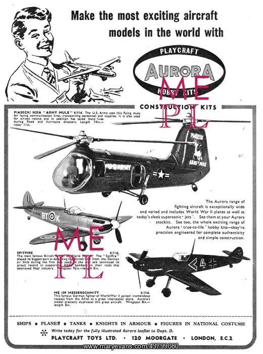 : Aurora Model Aircraft Construction Kits : Aurora Model Aircraft Construction Kits