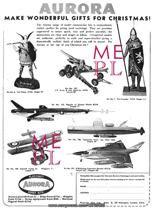 : Aurora Model Aircraft Construction Kits : Aurora Model Aircraft Construction Kits
