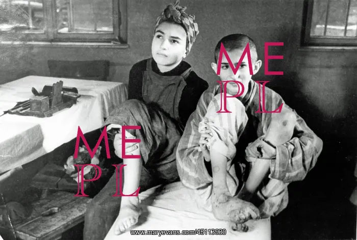 : Auschwitz Concentration Camp - Two children : Auschwitz Concentration Camp - Two children