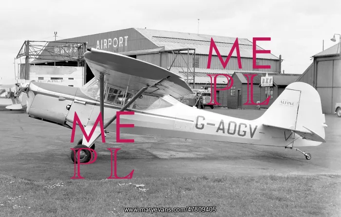 : Auster J-5R Alpine G-AOGV : Auster J-5R Alpine G-AOGV