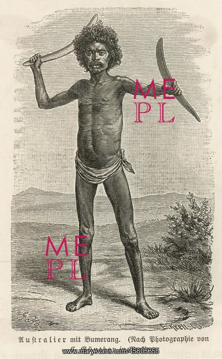  : Australian Aborigine with Boomerang