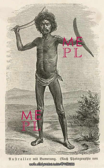  : Australian Aborigine with Boomerang