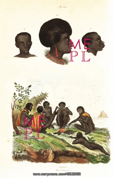 : Australian Aborigines and heads of natives of : Australian Aborigines and heads of natives of