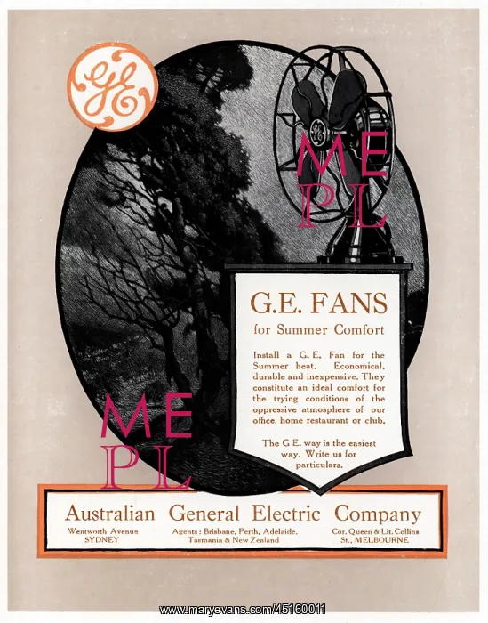 : Australian General Electric Advertisement : Australian General Electric Advertisement