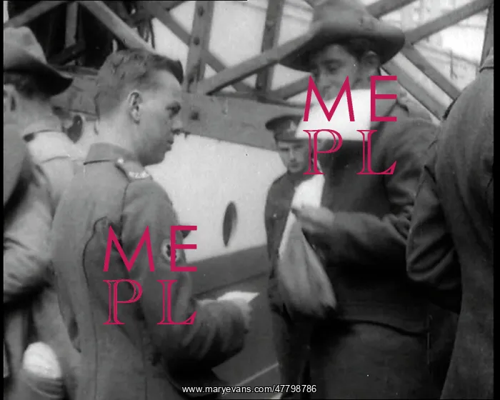 : Australian Soldiers Having Their Papers Checked : Australian Soldiers Having Their Papers Checked
