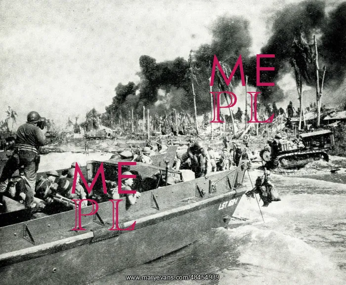 : Australian troops invade Borneo, WW2 : Australian troops invade Borneo, WW2