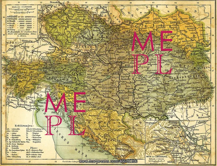 : Austria-Hungary Map 1910 : Austria-Hungary Map 1910