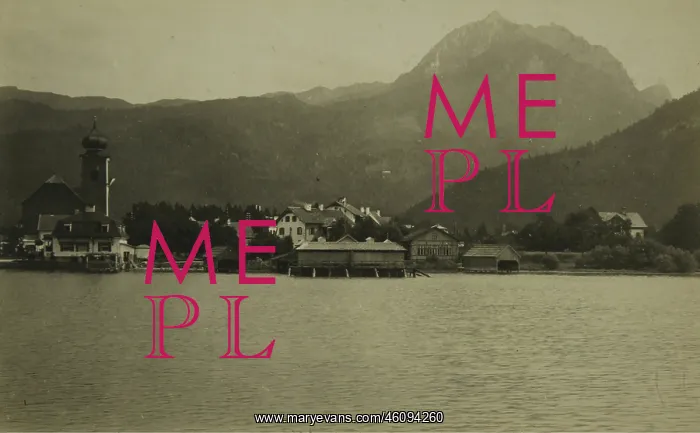 : Austria - Strobl from the Wolfgangsee, with : Austria - Strobl from the Wolfgangsee, with