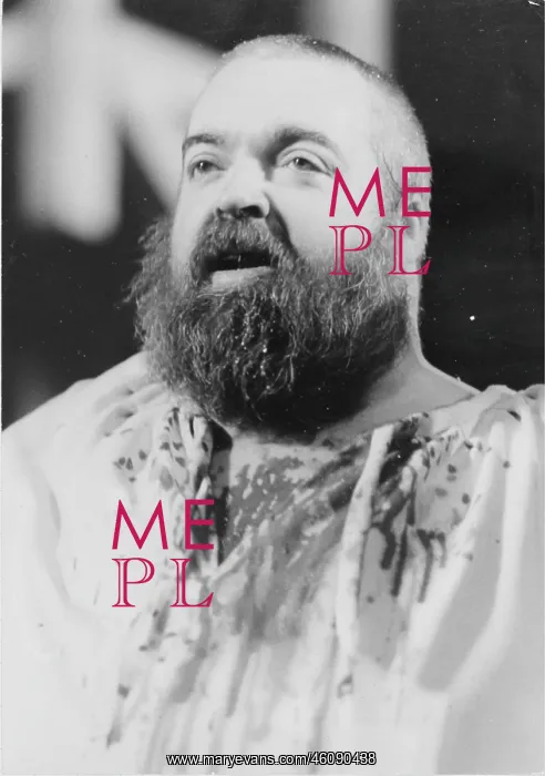  : The Austrian actor Helmut Qualtinger in King Johann