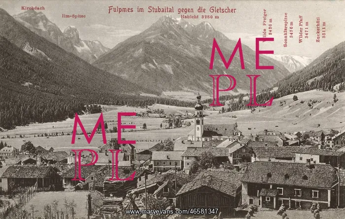 : Austrian Alpine Scene - Stubaital - Fulpmes : Austrian Alpine Scene - Stubaital - Fulpmes