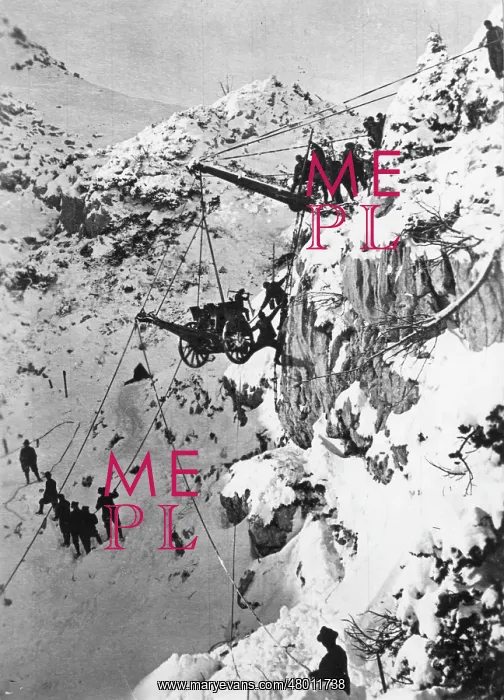 : Austrian artillery troops in the Alps, WW1 : Austrian artillery troops in the Alps, WW1