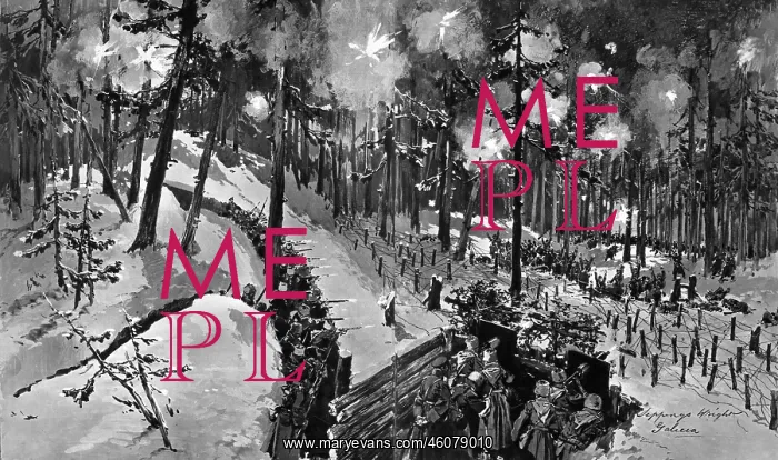  : Austrian attack on Russian trenches, Carpathians, WW1