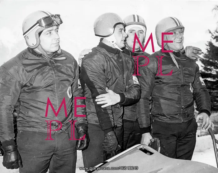 : Austrian bobsledders 1964 Winter Olympics : Austrian bobsledders 1964 Winter Olympics