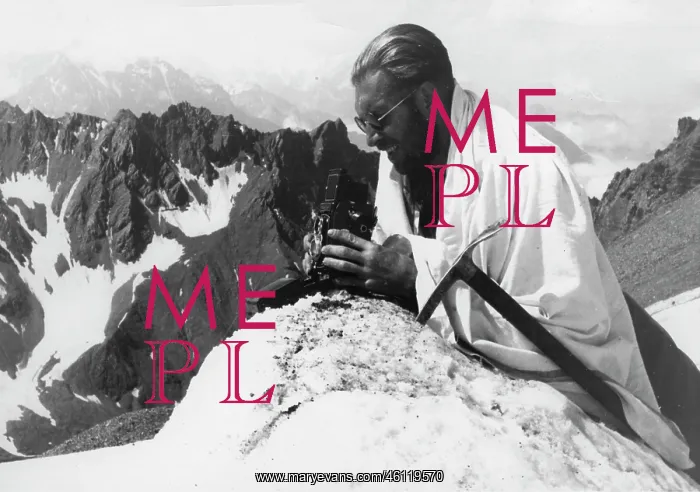 : Austrian climber and author Herbert Tichy takes : Austrian climber and author Herbert Tichy takes