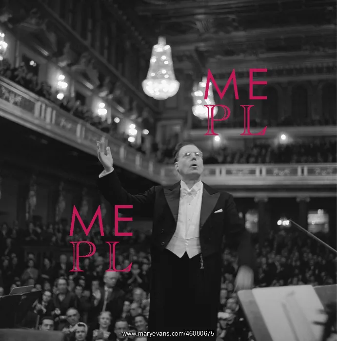 : Austrian conductor Karl Bohm in the : Austrian conductor Karl Bohm in the