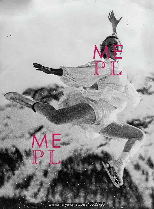 : The Austrian figure skater Melitta : The Austrian figure skater Melitta