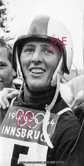 : Austrian luge Helene Thurner 1964 : Austrian luge Helene Thurner 1964