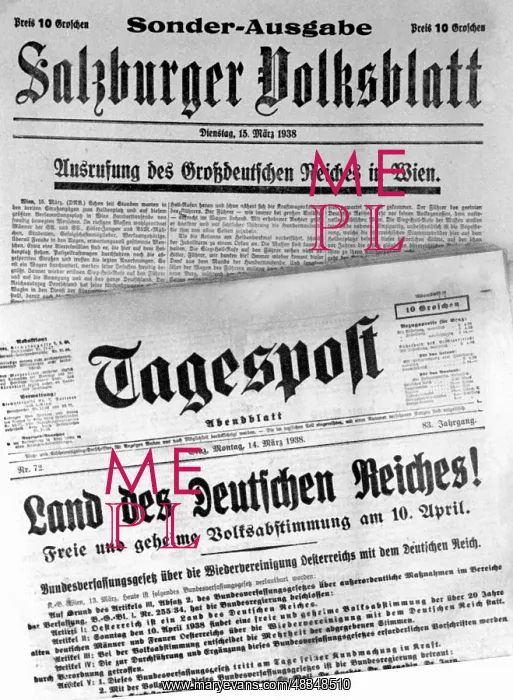 : Austrian newspapers, 1938 : Austrian newspapers, 1938