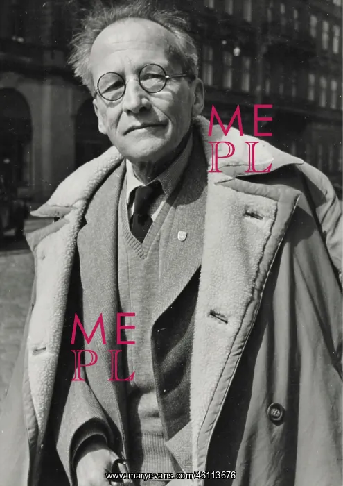 : Austrian physicist Erwin Schrodinger. About 1955. Photo : Austrian physicist Erwin Schrodinger. About 1955. Photo