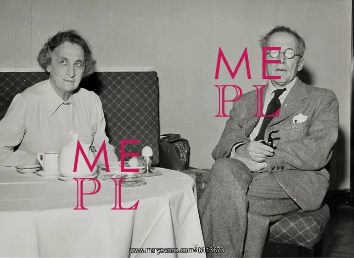 : Austrian physicist Erwin Schrodinger and his wife in Vie : Austrian physicist Erwin Schrodinger and his wife in Vie