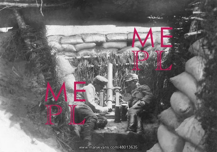 : Austrian soldiers at their position on the Eastern front, 19 : Austrian soldiers at their position on the Eastern front, 19