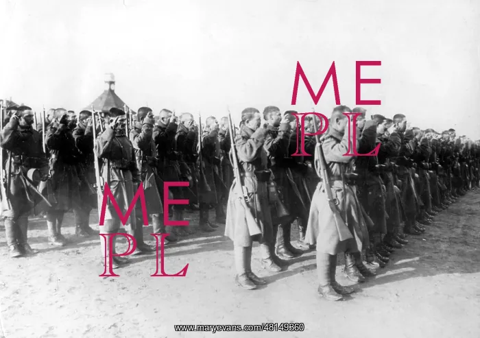 : Austrian soldiers swearing loyalty, 1916 : Austrian soldiers swearing loyalty, 1916