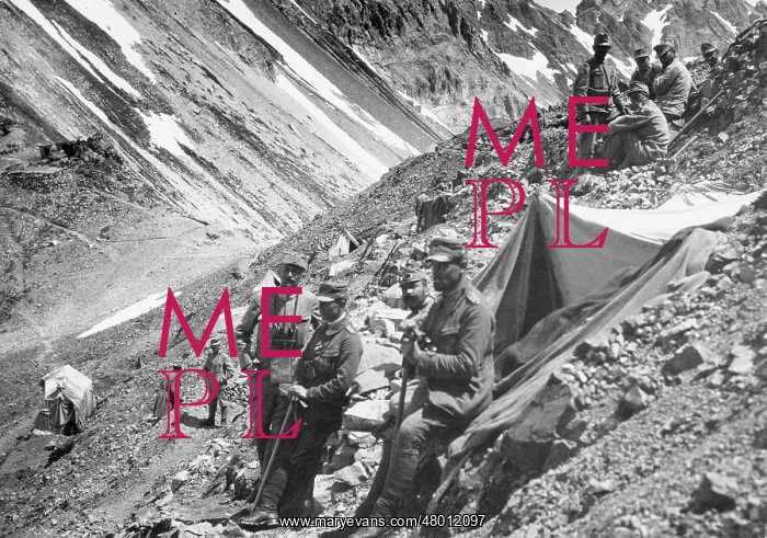 : Austrian troops in the Dolomites, WW1 : Austrian troops in the Dolomites, WW1