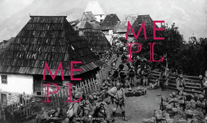 : Austro-Hungarian infantry resting, 1914 : Austro-Hungarian infantry resting, 1914