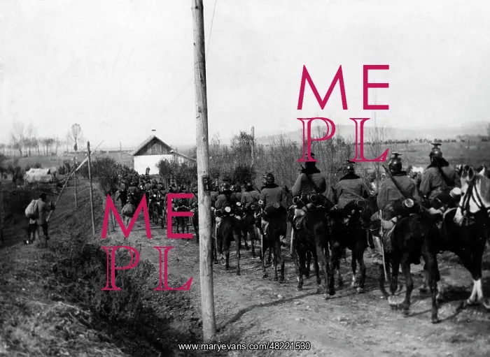 : Austro-Hungarian uhlans on the march, 1915 : Austro-Hungarian uhlans on the march, 1915