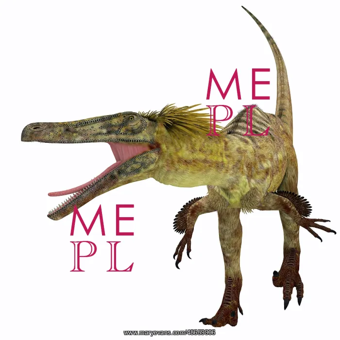 : Austroraptor dinosaur, front view : Austroraptor dinosaur, front view