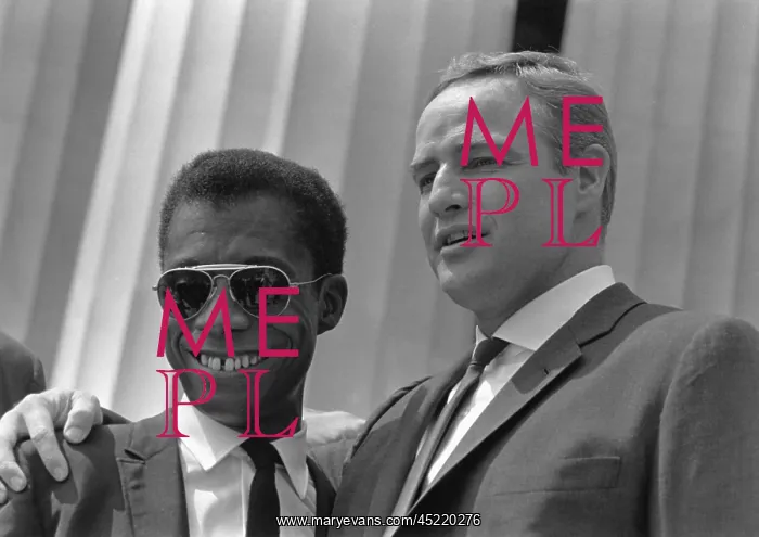 : Author James Baldwin and actor Marlon Brando ? : Author James Baldwin and actor Marlon Brando ?